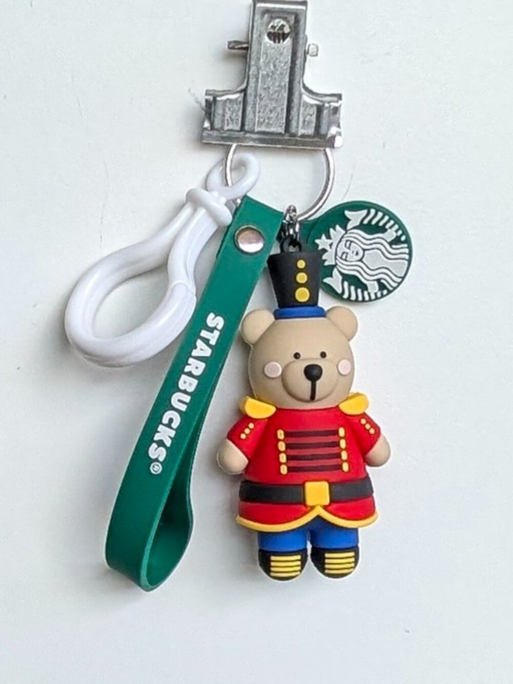 Starbucks Mexico 2023 Christmas Nutcracker Bearista-Bear-Wristlet-Strap-Keychain
